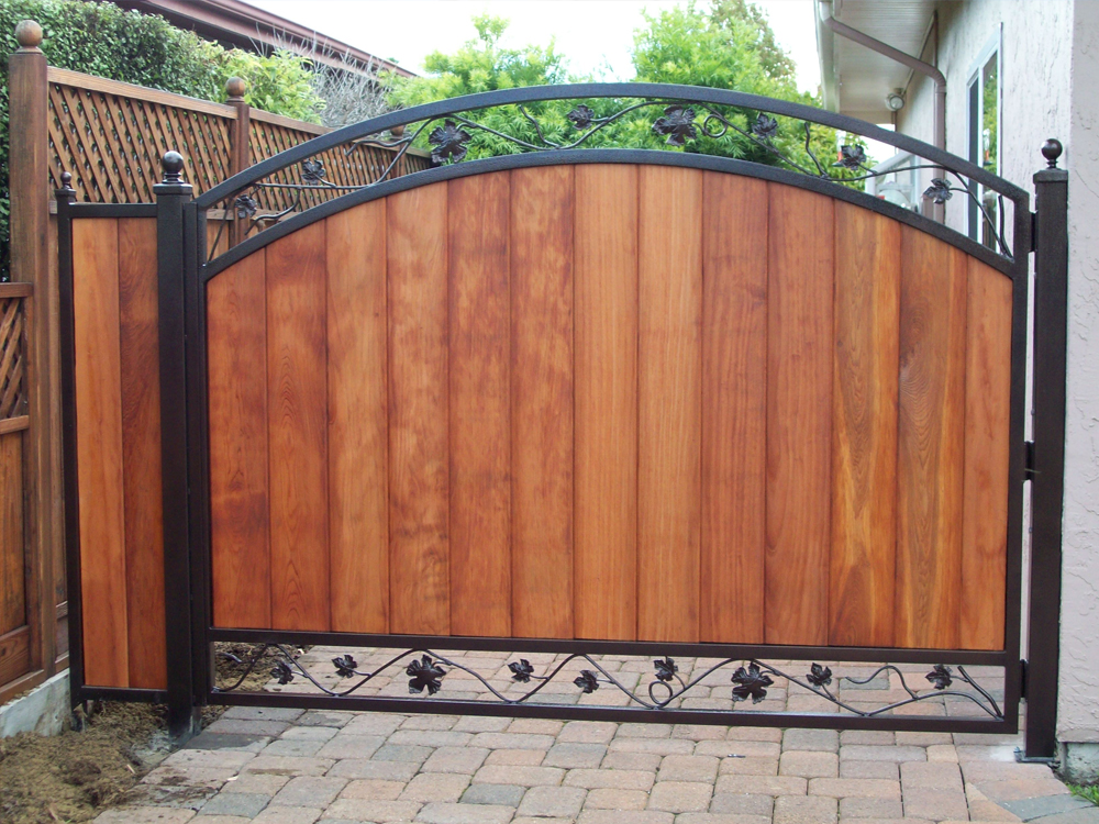 Wood gates